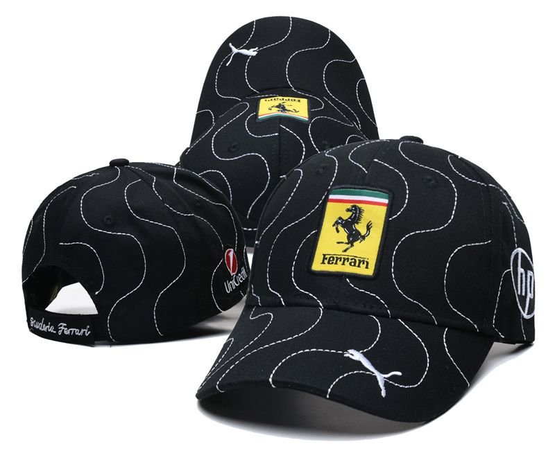 Gorra Ferrari Sketch Negra HP