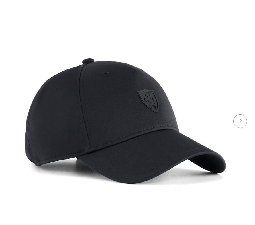 Gorra Ferrari Escudo Tonal Negro