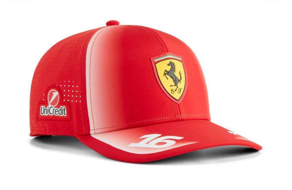 Gorra Ferrari Leclerc 16 Franja
