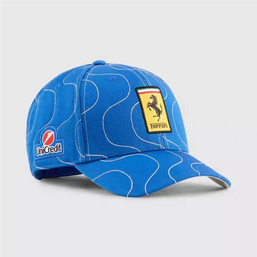 Gorra Ferrari Miami Azul Ondas