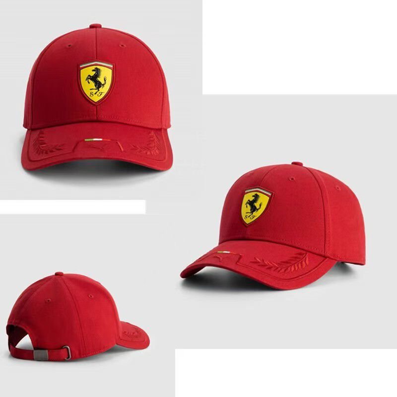 Gorra Ferrari Roja Laurel Visera