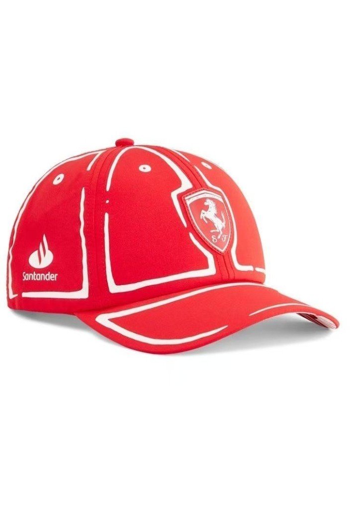 Gorra Ferrari Sketch Roja