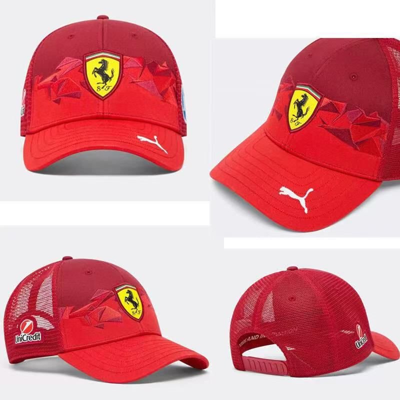 Gorra Trucker Ferrari 95 Años Parche