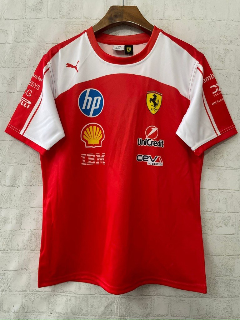 Ferrari HP White Shoulder Tee